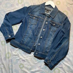 Baccini blue jean jacket size L